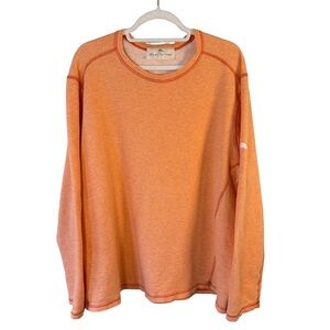 Tommy Bahama Reversible Men's Tangerine Crewneck Sweatshirt Size L XL Lounge